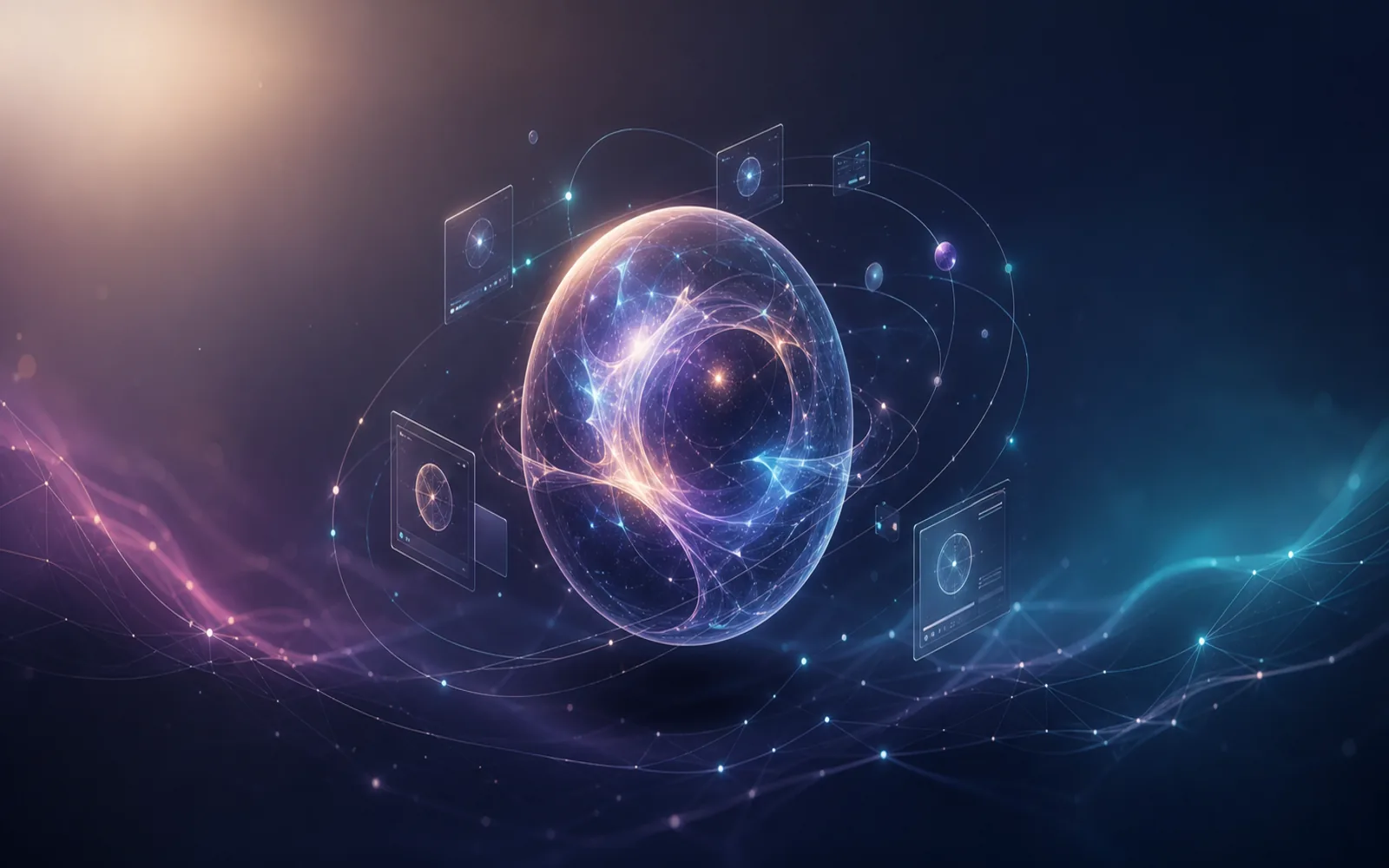 Abstract AIMars AI orb